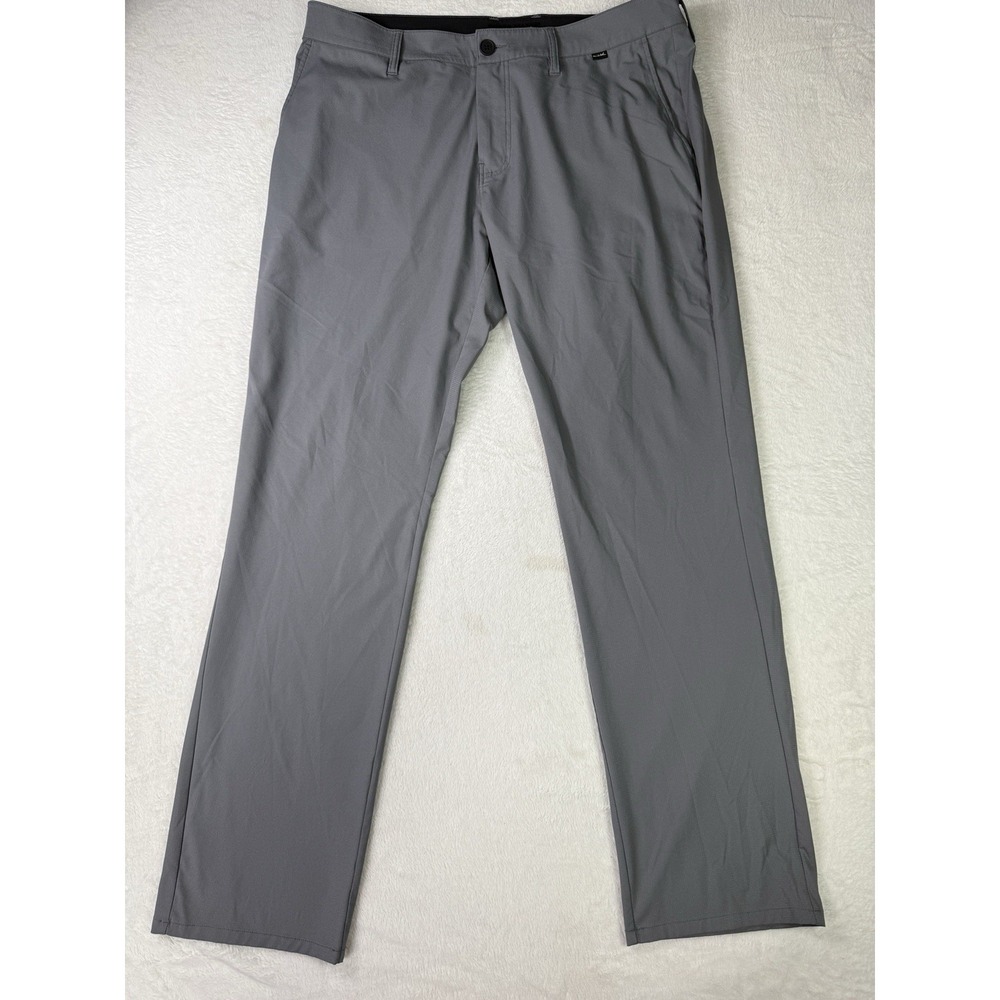 Travis Mathew Golf Pants Gray Performance Stretch Casual Straight Leg Men 38x32